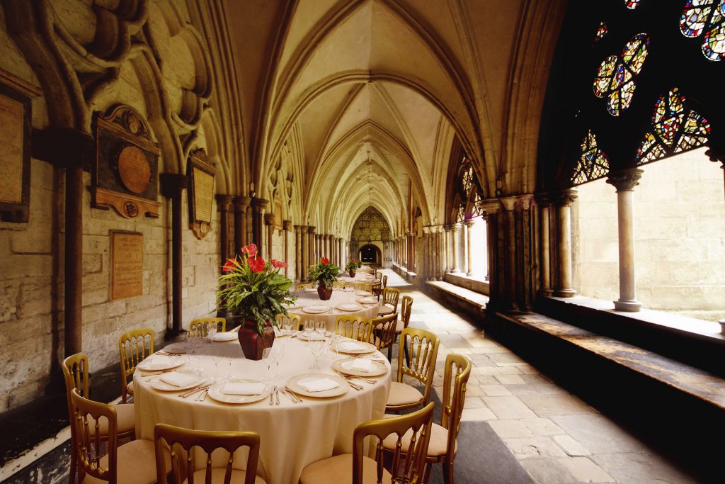 Wine and dine like a king. Tonic event venue Westminster Abbey